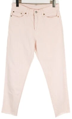 Levi's 22861 Mujeres Jeans W28 Inacabados Angustiado Fondo Rosa Botón - Imagen 1 de 4