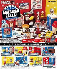 RE-MENT Miniatua Snoopy American ZAKKA! Full Set BOX of 8 packs NEW from Japan