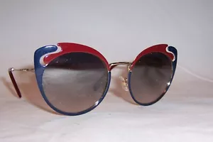 NUEVAS GAFAS DE SOL MIU MIU MU 57TS HB5GR0 ESPEJO DORADO AZUL/PLATEADO AUTÉNTICO 57T - Imagen 1 de 8