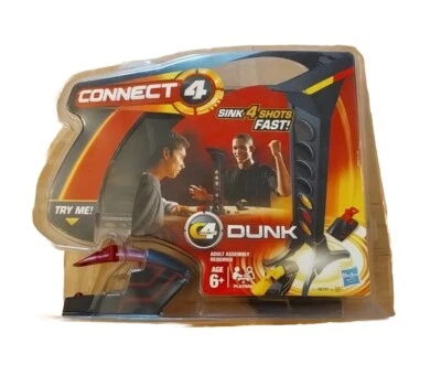 Connect 4 Dunk Game - Sink 4 Shots Fast - Age 6+ - Hasbro - 2011 - Image 1 of 4