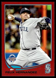 2013 Topps Update #US119 Felix Hernandez Red Card - Picture 1 of 2