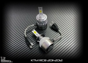 LED Kit H7 Headlight Lights Bulbs Hyper HID for KTM RC8 2011-2012 - Picture 1 of 3