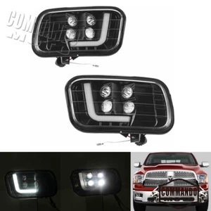 For Dodge Ram 1500 2500 3500 2009-2014 Front LED DRL Running Lights Fog Lights - Picture 1 of 8