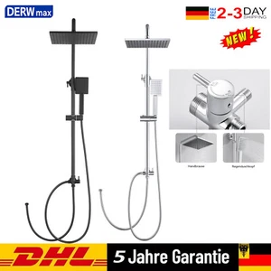 Edelstahl Duschsystem Regendusche mit Handbrause Duscharmatur Duschkopf Duschset - Bild 1 von 25