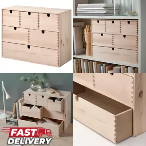 Mini Birch Wooden Chest of Drawers – Stylish Display Shelving Units - Picture 1 of 1