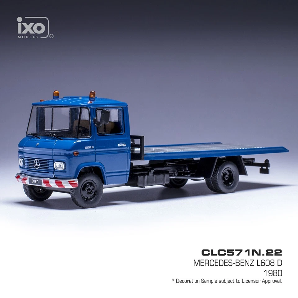IXO MODELS MERCEDES-BENZ L 608D RECOVERY TRUCK BLUE 1980 1-43 SCALE CLC571N - Image 1 of 1