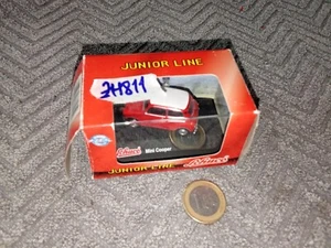 ZH811 Schuco Junior Line 1:43 Mini Cooper Made in China Rot Pkw - Bild 1 von 9