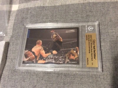 WWE 2008 ULTIMATE RIVALS JEFF HARDY VS RANDY ORTON TOPPS VAULT BLANK BACK 1/1 $$ - Image 1 of 3