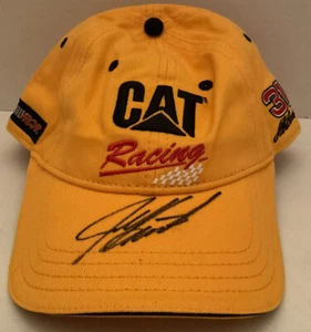 CAT Racing Jeff Burton HANDSIGNIERT #31 Mütze Cap gelb NASCAR Vintage - Bild 1 von 6