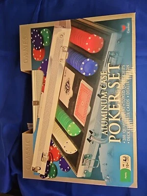 200 pc Cardinal Poker Chip Set in Aluminum Case Cards Texas Hold Em Poker NEW - Image 1 of 2