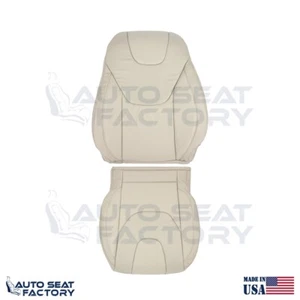 Fits 2013 - 2017 Ford Edge Titanium Perf. Driver Top Bottom Tan Vinyl Seat Cover - Picture 1 of 16