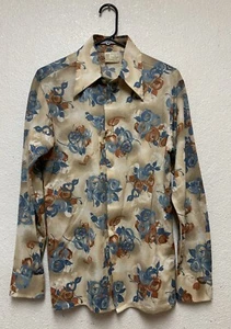 Vintage King Road Shop Men’s Sears Shirt Floral Tropical Hawaiian Shirt Sz M - Picture 1 of 5