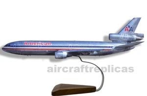 McDonnel Douglas DC-10-10 American Airlines Wood Model Plane - BIG - Picture 1 of 1