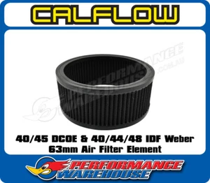 Carburador Weber 40/45 DCOE 40/44/48 IDF 63 mm elemento filtro de aire deportivo lavable - Imagen 1 de 2