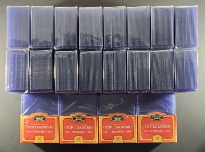 (500) CBG Standard Card Toploaders Pro Top Loaders Ultra Cardboard Gold BCW