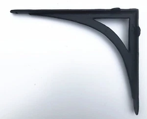 Gusseisen verzierte Regalhalterung 24,5 cm x 19,5 cm in 3 Farben Einzelhalterung - Bild 1 von 7