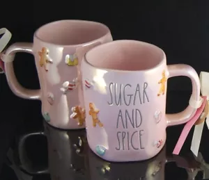 rae dunn Pink Sugar and Spice Mug iridescent gingerbread gum drop candy NWT - Picture 1 of 4