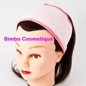 BANDEAU ESTHETIQUE ROSE MAQUILLAGE SOIN TRES BONNE QUALITE FERMETURE SCRATCH - Bild 1 von 1