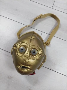 Vintage 90s Star Wars Movie C3PO gold bag,Rare bag on the belt - Picture 1 of 9