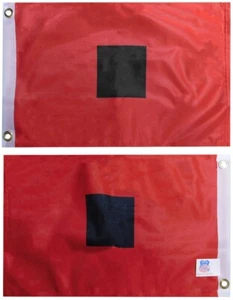 12x18 Hurrikan Warnung 12"x18" 100D gewebt Strick Nylon doppelseitig Flagge Ösen - Bild 1 von 5