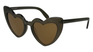 Saint Laurent Sonnenbrille SL181 005 LOULOU Transparent Grün Braun 54-21-145 - Bild 1 von 3