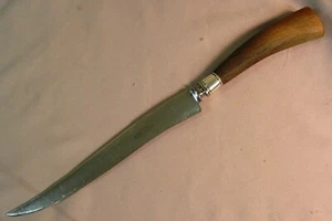 Wade & Butcher Sheffield Firth Stainless 8" Blade Carving Knife Horn & Sterling - Picture 1 of 6