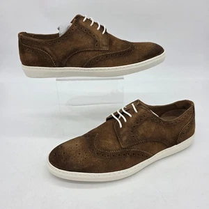 Zapatos Driver Club EE. UU. Para Hombre Talla 8 Gamuza Coñac Princeton Punta de Ala Oxford 62066 - Imagen 1 de 12