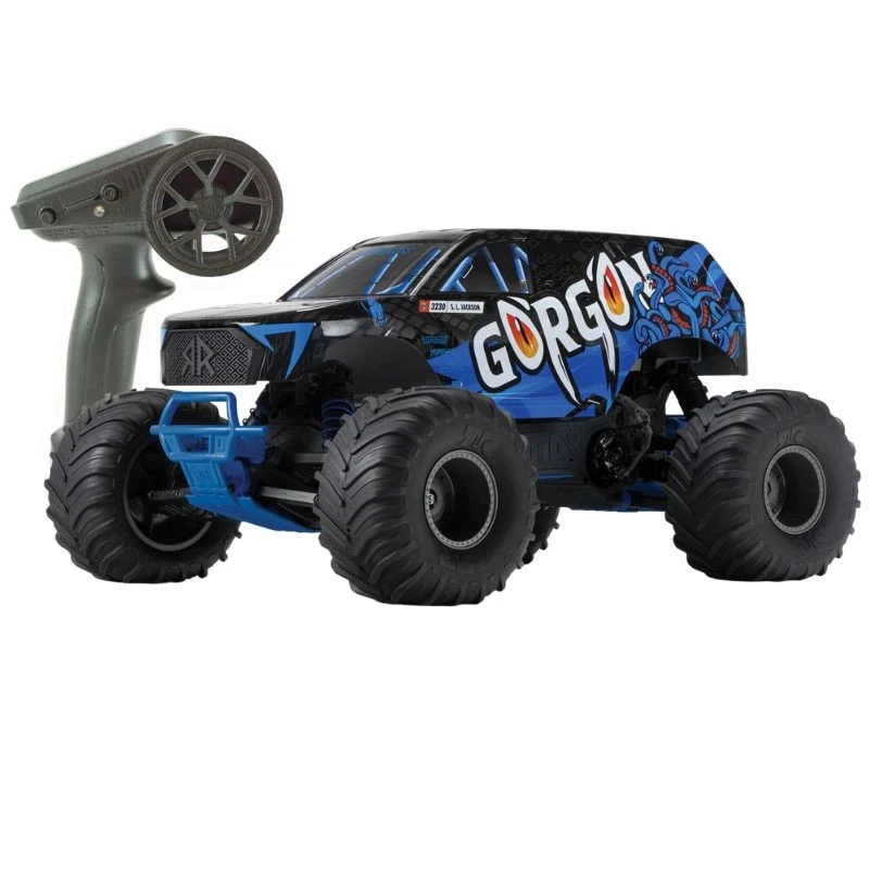 Arrma GORGON 4X2 MEGA 550 1/10 a spazzole Monster Truck RTR Blu - Automodello... - Immagine 1 di 4