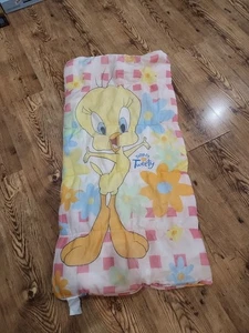 Vintage 1998 Totally Tweety Bird Looney Tunes Polyester Schlafsack Warner Bros  - Bild 1 von 9