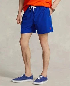 Bañador Polo Ralph Lauren Traveler para hombre XL Rugby Royal 5,75 entrepierna $85 nuevo con etiquetas - Imagen 1 de 8