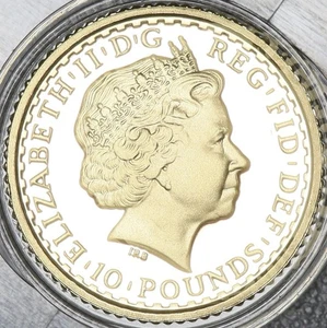FDC 2001 Gold Britannia 1/10th ounce gold coin. Original box and coa included - Picture 1 of 7