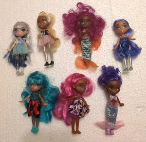 Set 7 Mini Bambole Moda Hairmazing 4" - Foto 1 di 8