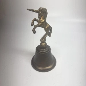 Campana unicorno vintage bronzo made in Taiwan 6 pollici. Funzionante - Foto 1 di 8