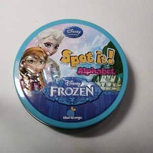 Spot It! Juego de Cartas COMPLETO Visual de Mesa Alphabet Frozen Family Tin Edades 3+ - Imagen 1 de 2