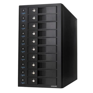 Century Naked Sky Tower 10Bay IS Case with Independent Power Switch, Can Hold 10 - Bild 1 von 7