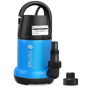 Sump Pump 1HP Clean/Dirty Submersible Water Pump, 4600GPH Utility Pump - Picture 1 of 8