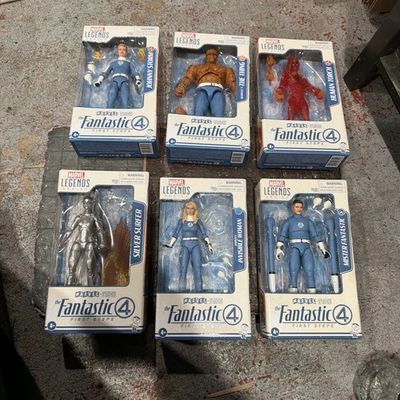 Boneco Hasbro 2025 Marvel Legends FANTASTIC FOUR FIRST STEPS 6" escala conjunto de 6 - Imagem 1 de 4