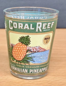 Coral Reef Brand Hawaiian Pineapple Shot Glass Hawaii Souvenir - Picture 1 of 4
