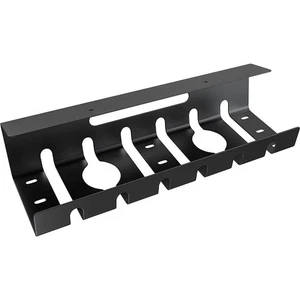 Black Steel Cable Management Tray for Desk with Easy Mounting and Ventilation - Picture 1 of 6