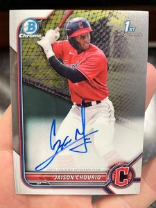 2022 1st Bowman Chrome JAISON CHOURIO RC Auto #CPA-JCO Cleveland Guardians🔥⚾️ - Bild 1 von 2
