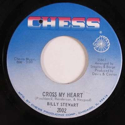 Northern Soul 45 BILLY STEWART Cross My Heart CHESS VG+ HEAR d - Image 1 of 2