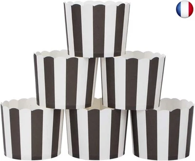 Webake 50 Pcs Caissettes Cupcake Moules à Muffins Papier Moulle a Muffin -  - Photo 1/3