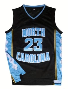 Camiseta Michael Jordan North Carolina Tar Heels Negra NCAA Nueva Talla PEQUEÑA - Imagen 1 de 4