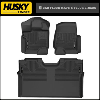 Husky Liners X-ACT CONTOUR Floor Mats for 2015-2025 Ford F-150 Crew Cab - Image 1 of 4