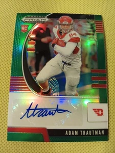 2020 ADAM TRAUTMAN PANINI PRIZM GRÜN SIGNIERT AUTO ROOKIE KARTE RC # 202 - Bild 1 von 2