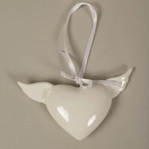 Regalo Corazón Con Ala Geflügeltes Boda Bautizo Decoración Mesa Decorativa 10cm - Imagen 1 de 6