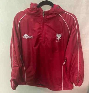 Samurai Sportswear Jacket Red Men's Hooded Half Zip Active Wear Size: Medium - Picture 1 of 11