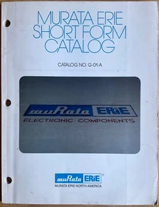 Murata Erie Forma Corta Catálogo Nº Componentes electrónicos G-01-A 1992 - Imagen 1 de 4
