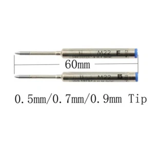 1pcs 60mmx6mm 0.5mm F 0.7mm M 0.9mm B Tip Pen Refills M22 Fits For LAMY Pico - Picture 1 of 4