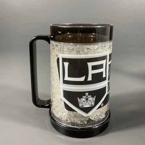 Los Angeles Kings NHL Ice Hockey Freezer Mug Cup Black & White Team Logo Sports Cover